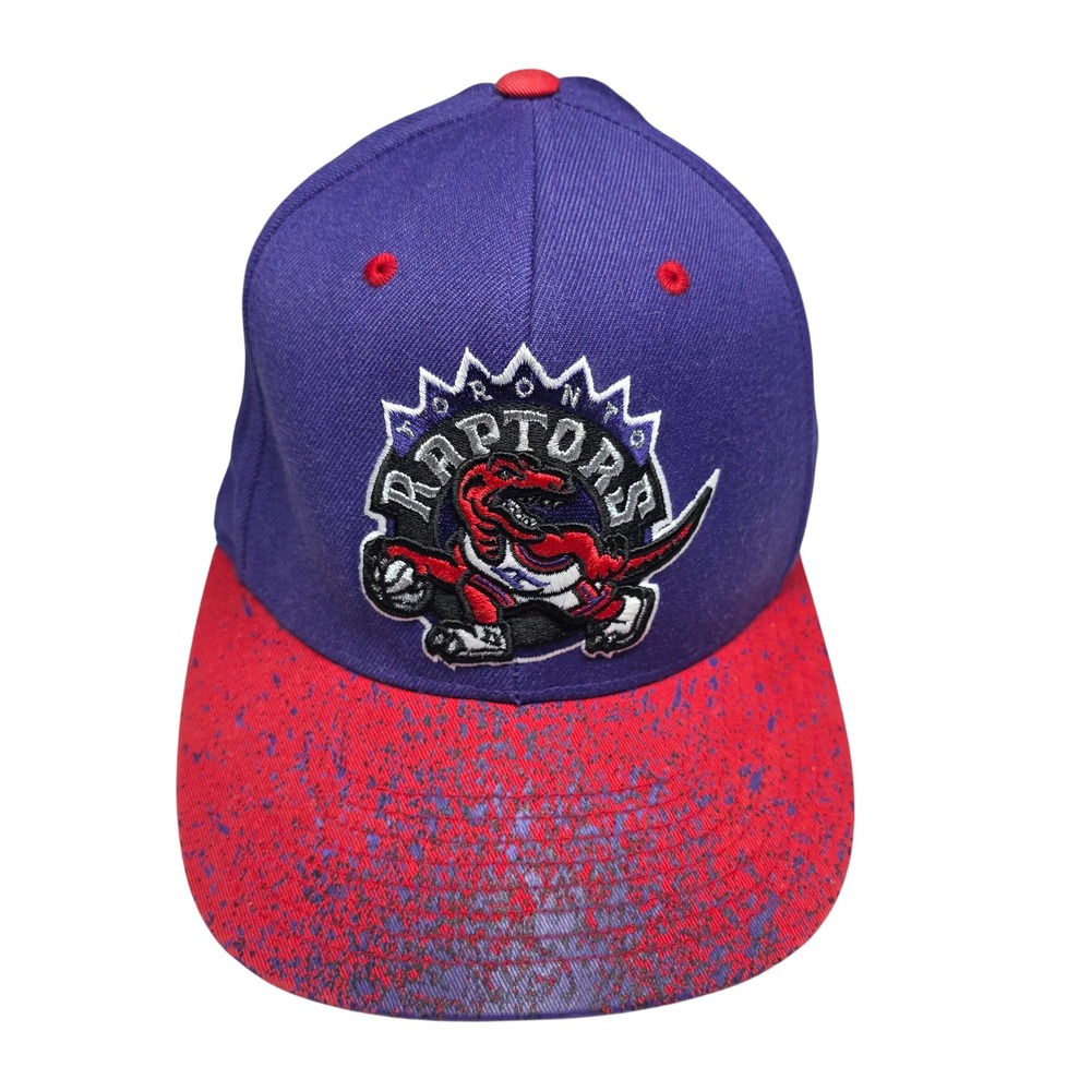 Mitchell & Ness Toronto Raptors Snapback Hat Purple Red Hardwood Classics NBA OS
